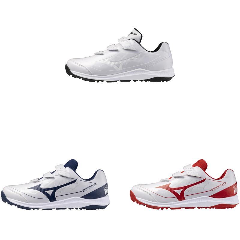 【送料無料】クッションレボダイア トレーナー(野球／ソフトボール)[ユニセックス]　11GT2525 01:ホワイト×ホワイト 14:ホワイト×ネイビー 62:ホワイト×レッド[Mizuno トレーニング 3E相当 ユニセックス]