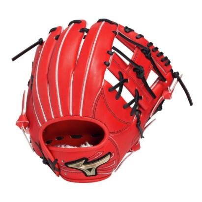 [最終処分価格！]野球グラブ MIZUNO ミズノ 軟式用グローバルエリートHselection SIGNA内野手用：サイズ9 1AJGR33403 7009:ラディッシュ×ブラック 右投げ プレゼント 贈り物 野球 コンペ 景品