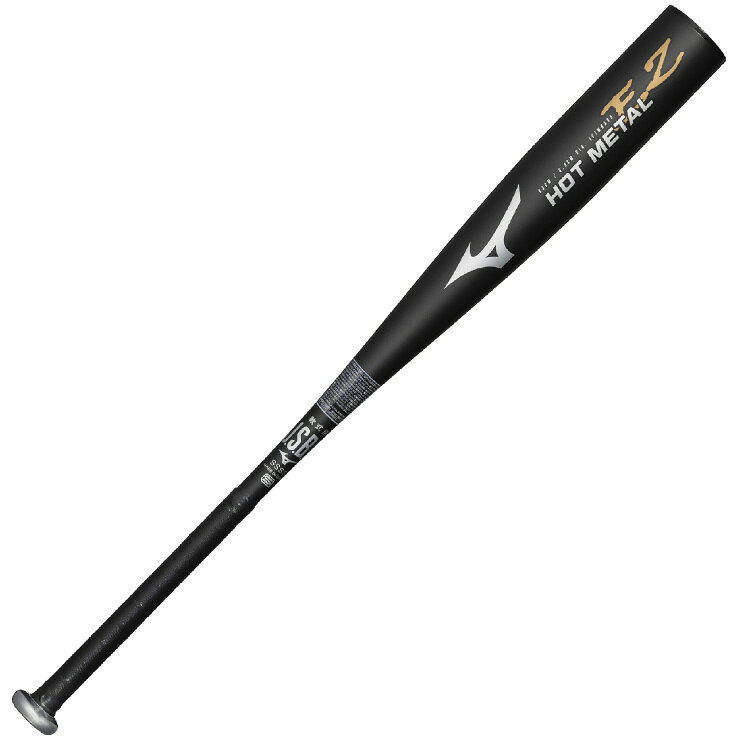 【送料無料】軟式用金属製HOTMETAL EZ 1CJMRA0584 09：ブラック (超々ジュラルミン/84cm/平均710g/ミドルバランス（ミドルヒッター向き）) [mizuno・野球・バット]