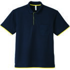 【メール便対応商品】トムス ポロシャツ 4．4オンス AYP ドライレイヤードポロシャツ カラー312(ネイビー×イエロー）［TOMS トムス ポロシャツ メッシュ］