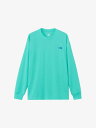 【 THE NORTH FACE 】ロングスリーブTNFバグフリーティー NT12450 アウトドア ノースフェイス Tシャツ 長袖 カラーガイザーアクア・GA