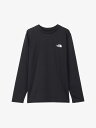 【 THE NORTH FACE 】ロングスリーブデジタルボックスロゴティー(メンズ)NT82488 アウトドア ノースフェイス 長袖 カラー ブラック