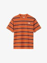 【 THE NORTH FACE 】ショートスリーブマルチボーダーティー(メンズ) NT32455 アウトドア ノースフェイス Tシャツ 半袖 カラー アイアンブロンズ×スマック・IS プレゼント 父の日