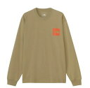 【 THE NORTH FACE 】ロングスリーブスクエアロゴティー(ユニセックス)NT82334 アウトドア ノースフェイス 長袖 ケルプタン