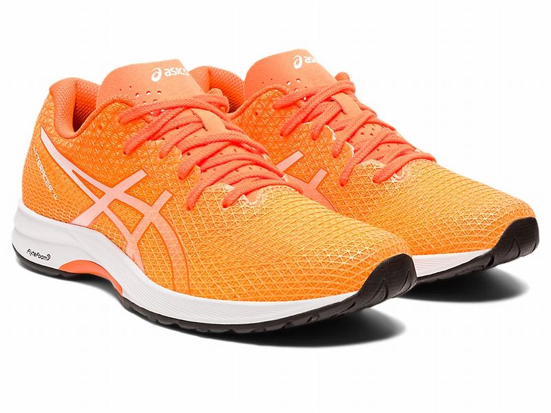 ランニングシューズ アシックス ライトレーサー 4 1012b192 カラー800(Orange Pop/White)[Asics LYTERACER 4 陸上・マラソン レディースシューズ] スタンダード 部活動 部活 シューズ ジム ランニング