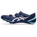 【最終処分価格】アシックス CYBERBLADE 16(ユニセックス)[asics 陸上スパイク 1093A134 401(BLUE EXPANSE/WHITE...
