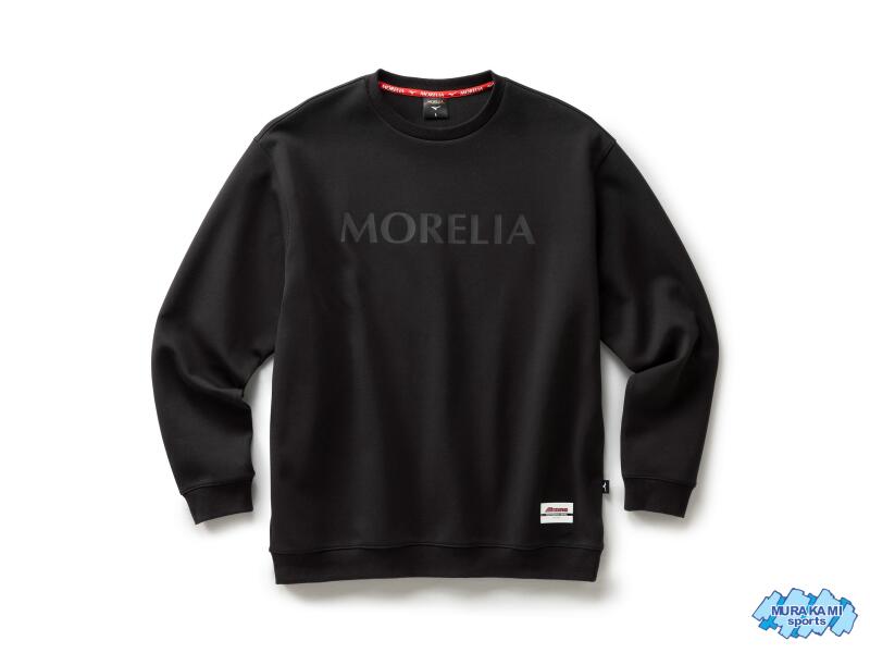 mizuno P2MCA55509 MORELIA PULLOVER SWEAT モレリア プルオーバースウェット [ミズノ・サッカー＆フットサル・ウエア・アウター・オフ ザ ピッチ・限定モデル・トレーナー・リラックスシルエット]