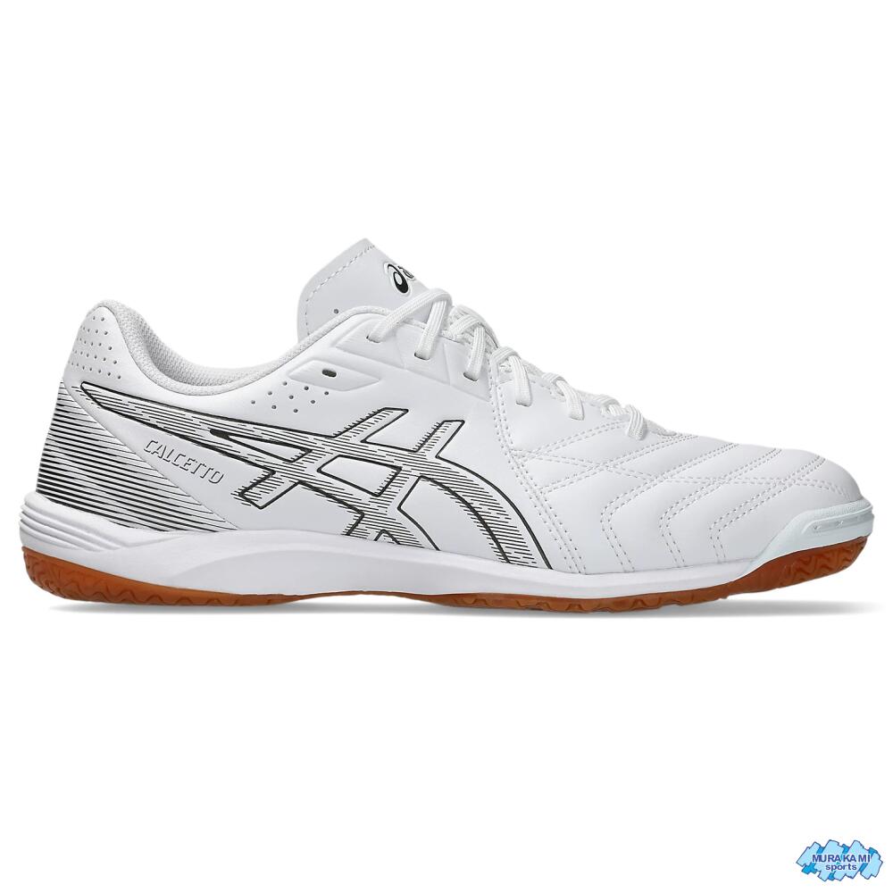 乐天商城 - ASICS CALCETTO WD9 1113A037 103カラー アシックス カルチェット WD9 [フットサルシューズ 人工皮革 耐久性 インドアコート 体育館シューズ ワイドモデル]