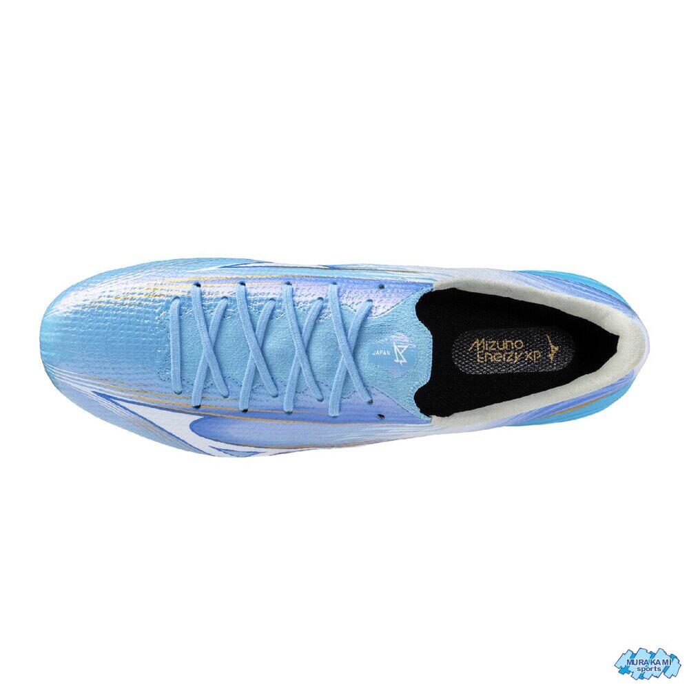 ミズノアルファ3 ジャパン MIZUNO P1GA266025 MIZUNO α III JAPAN UNITY SKY PACK [サッカースパイク エンジニアードフィットウーブン皮革 ALPHA KaRVO カーボン反発素材 モレリアステーション限定モデル]