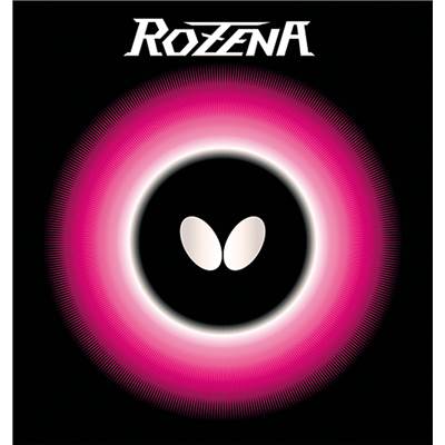 【メール便対応】バタフライ 卓球 卓球ラバー 　ロゼナ　ROZENA 06020 レッド　ブラック チュウ　アツ　トクアツ　プレゼント　贈り物　卓球部　ラバー チュウ　ゴクウス　ゴクアツ　ウス