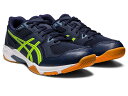 【送料無料】バレーボールシューズ アシックス GEL-ROCKET(ゲルロケット) 10 1073A047 408 カラー(MIDNIGHT/HAZARD GREEN) ユニセックス［Asics バレーボール メンズ レディース 初心者 入門用］