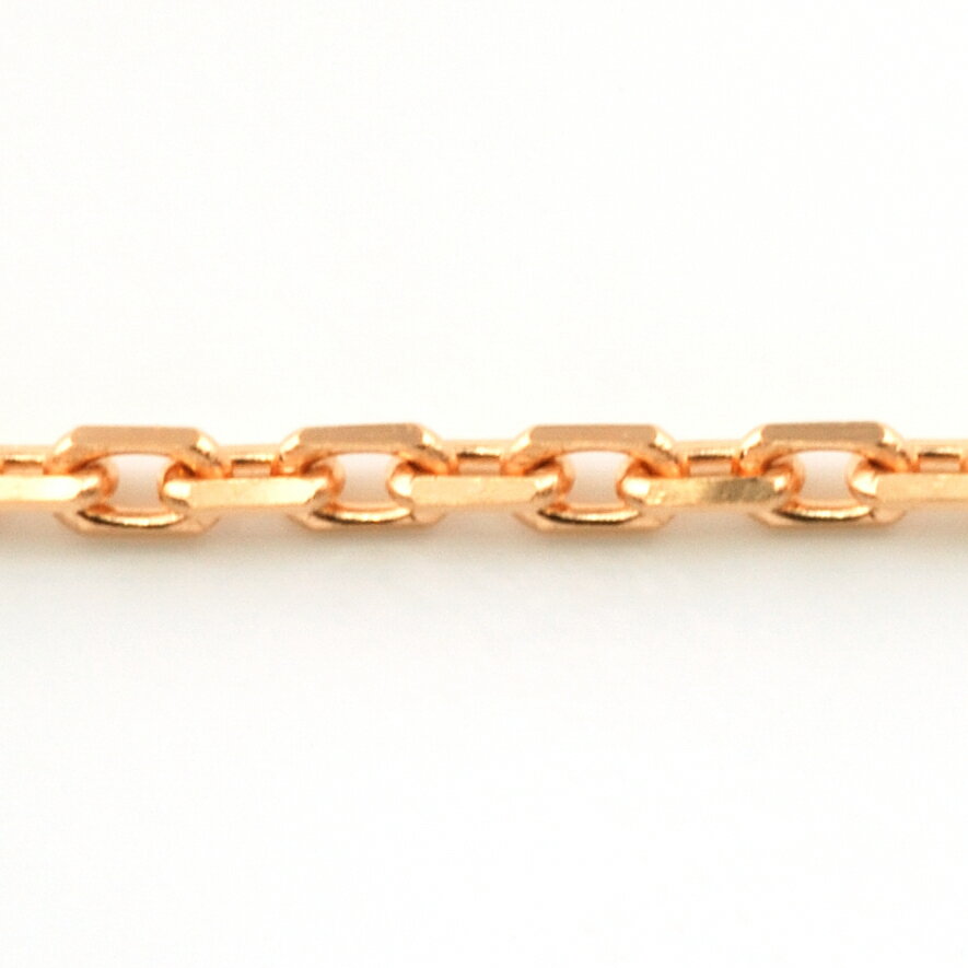 K18Rネックレス カットアズキチェーン45cm 1.70g引輪 0.3ACK-R MV ローズゴールド ピンク代引手数料無料