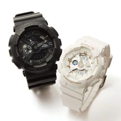 ペアウォッチ G-SHOCK BABY-G GA-110-1BJF×BA-110GA-7A1JF Gショック ベビーG CASIO カシオ腕時計 メンズ レディース 代引き手数料無料..