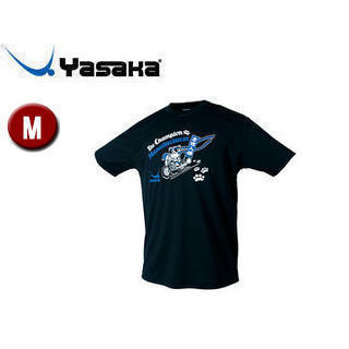 Yasaka/ヤサカ Y893-90 卓球アパレル NEO グラにゃんTシャツ（男女兼用） 【M】 （ブラック）