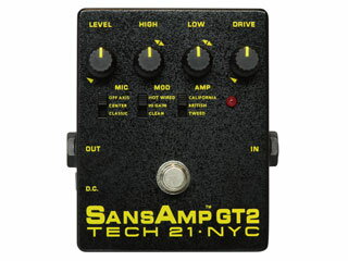 TECH21/SansAmp 【正規輸入品】GT2 アンプシミュレーター　オーバードライブ／ディストーション