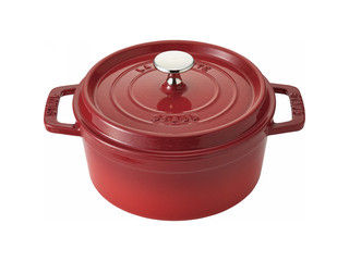 staub/ストウブ ココットラウンド（18cm）／チェリーレッド／40509−814