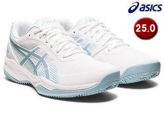 アシックス asics 【Women】テニスシューズ ゲルゲーム8 クレー/オーシー【ホワイト/スモークブルー】【25.0cm】1042A151