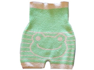 ピクルス 腹巻付パンツ 毛糸パンツ 【キミドリ】 ホットパンツ マシュマロパンツ インナーパンツ pickles the frog かえる 毛糸パンツ ニットパンツ 冷え防止 防寒 暖かい 伸縮性