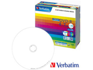 Verbatim DVD-R 4.7GB 10XEIJPCh nfWΉ DHR47JDP10V1