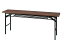【代引不可】会議用テーブル　ハイタイプ折りたたみ　ローズ色　KM1860TR