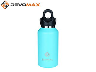 REVOMAX/レボマックス 真空断熱ボトル RevoMax2（355ml） [TIFFANY GREEN/ティファニーグリーン] DWF-12242B 水筒 マグボトル レボマックス 355ml ステンレス ワンタッチ 保温 保冷 タンブラー 炭酸 真空断熱 REVOMAX2 ステンレスボトル