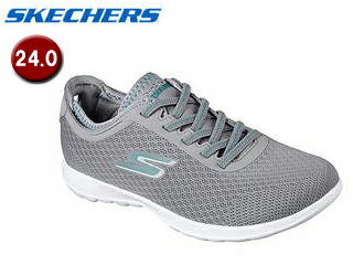 【在庫限り】 SKECHERS/スケッチャーズ 15350 GO WALK LITE-IMPULSE CCTQ スニーカー レディース 【24.0cm】 (チャコール/ターコイズ)