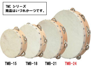 TMB-24皮つきタンバリン(タンブリン)24cm