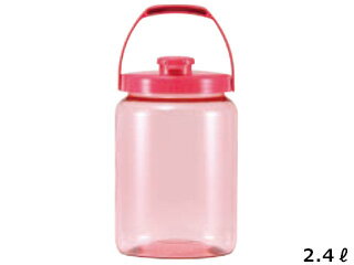 プラスチック　カラー果実酒びん　R型　2．4L　ピンク