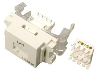 サン電子 Cat5e LANモジュラジャック(ツールレスタイプ) LMJ-5ETLW