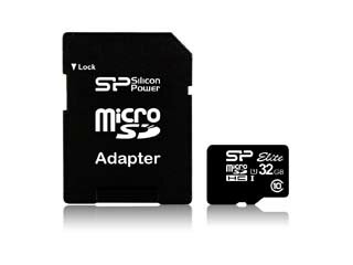 Silicon Power/シリコンパワー microSDHCカード 32GB Class10 UHS-1対応 （SP Elite UHS-1シリーズ） SP032GBSTHBU1V10SP