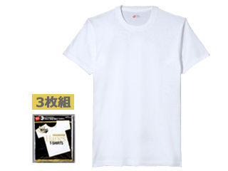 Hanes/ヘインズ 3枚組 ゴールドラベルクルーネックTシャツ 19SS ゴールドパック XS (ホワイト) HM2155G