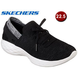 SKECHERS/スケッチャーズ ■14960 YOU スピリット レディース スニーカー カジュアル ウォーキング 【22.5cm】 (ブラック/ホワイト)