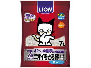 LION PET/ライオン商事 ニオイをとる砂 7歳以上用 紙タイプ 7L