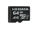 IEO DATA ACEI[Ef[^ A1 Application Performance Class 1  UHS-I Xs[hNX1ΉmicroSDXCJ[h 64GB MSDA1-64G