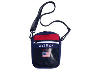 AVIREX アヴィレックス AX2004 レトロカラー 2WAY USAミニショルダーバッグ (ネイビー)