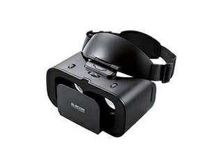 VRG-TL01BK VRゴーグル スマホ用 VR ヘッドマウントディスプレイ 片手で楽ちん チルトアップ メガネ装着可 ブラック