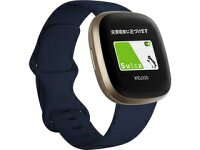 Fitbit フィットビット Fitbit Versa3 GPS搭載 スマートウォッチ ミッドナイト/ソフトゴールド L/S サイズ FB511GLNV-FRCJK
