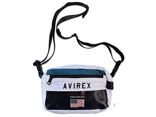 AVIREX アヴィレックス AX2005 レトロカラー 2WAY USAミニショルダーバッグ (ホワイト)