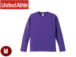 United Athle/ユナイテッドアスレ 501001C 5.6オンス ロングスリーブTシャツ アダルトサイズ 【M】 (バイオレットパープル)