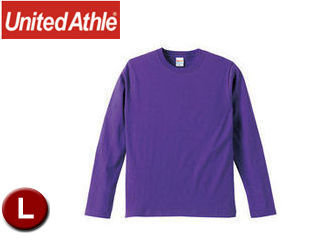 United Athle/ユナイテッドアスレ 501001C 5.6オンス ロングスリーブTシャツ アダルトサイズ 【L】 (バイオレットパープル)