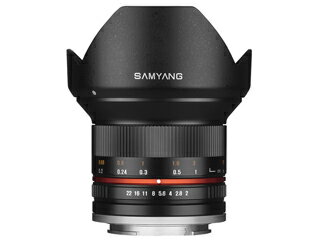 ★3000円キャッシュバックキャンペーン中！★ SAMYANG/サムヤン 12mm F2.0 NCS CS(ブラック)　フジフイルムX用 【お洒落なクリーニングクロスプレゼント！】