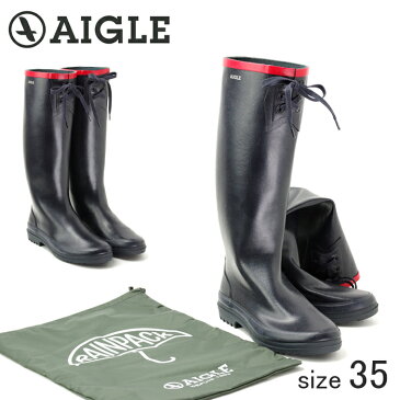 【nightsale】 AIGLE/エーグル ★★★折り畳める ラバーレインブーツ MISS MARION/ミスマリオン (MARINE ROUGE/サイズ35：22.5cm) ≪正規品≫