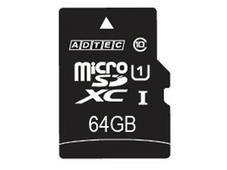 ADTEC AhebN microSDXCJ[h 64GB UHS-1 SDϊA v^t AD-MRXAM64G U1