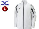mizuno/ミズノ 32JC8001-01 MCB ウォームアップシャツ 【L】 (ホワイト×ブラック)