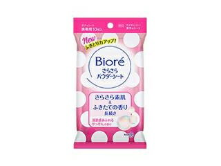 ビオレ 花王　ビオレさらさらパウダーシート（10枚） せっけんの香り