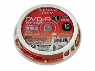 HIDISC nCfBXN ^p DVD-R DL Ж2w 10 CNWFbgv^[Ή HDDR21JCP10SP