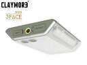 クレイモア 充電式モバイルLEDランタン CLAYMORE 3FACE mini(クレイモア スリーフェイス ミニ)Moss Green CLF-500MG