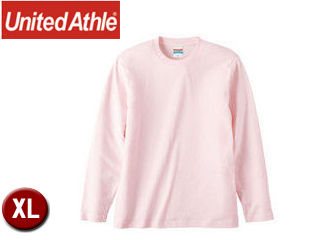 United Athle/ユナイテッドアスレ 501001C 5.6オンス ロングスリーブTシャツ アダルトサイズ 【XL】 (ベビーピンク)