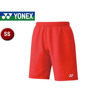 YONEX/ヨネックス 15048-496 UNIハーフパンツ(スリムフィット) 【SS】 (サンセットレッド)