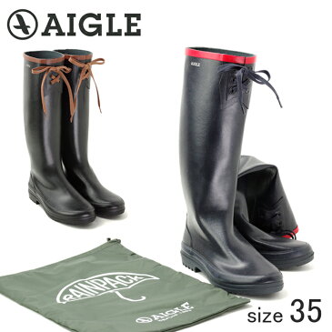 【nightsale】 AIGLE/エーグル ★★★折り畳める ラバーレインブーツ MISS MARION/ミスマリオン (NOIR AMBRE/サイズ35：22.5cm) ≪正規品≫